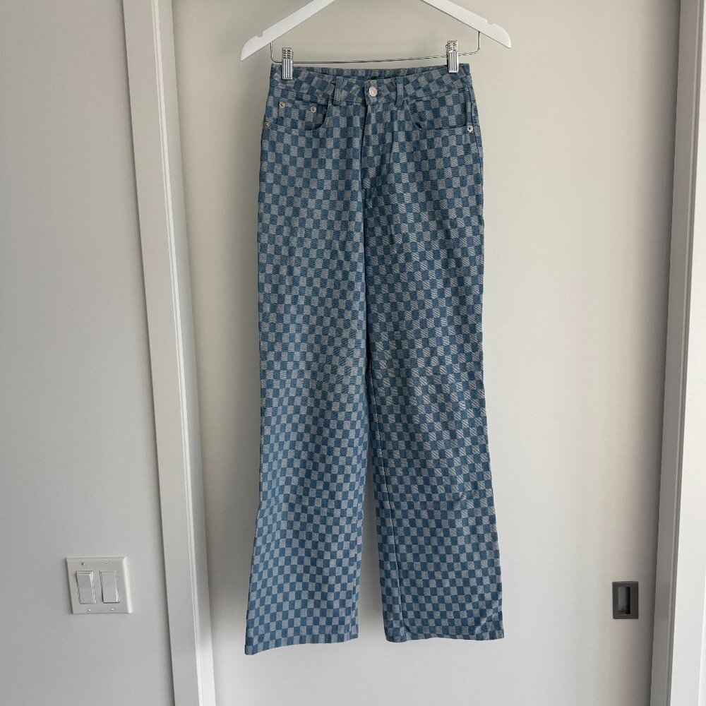 CHAV | Checkered Straight Leg jeans